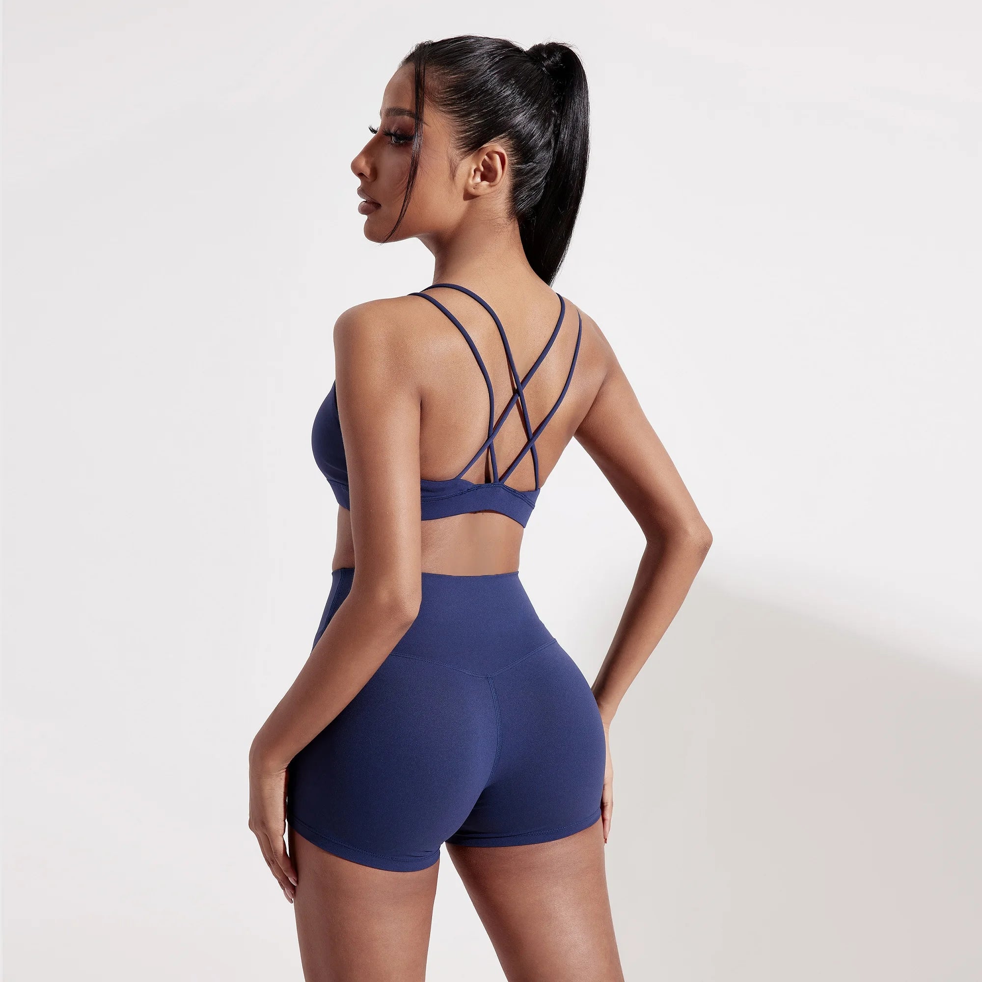 Cross-Back Sports Bra – High Support Gym & Yoga Top