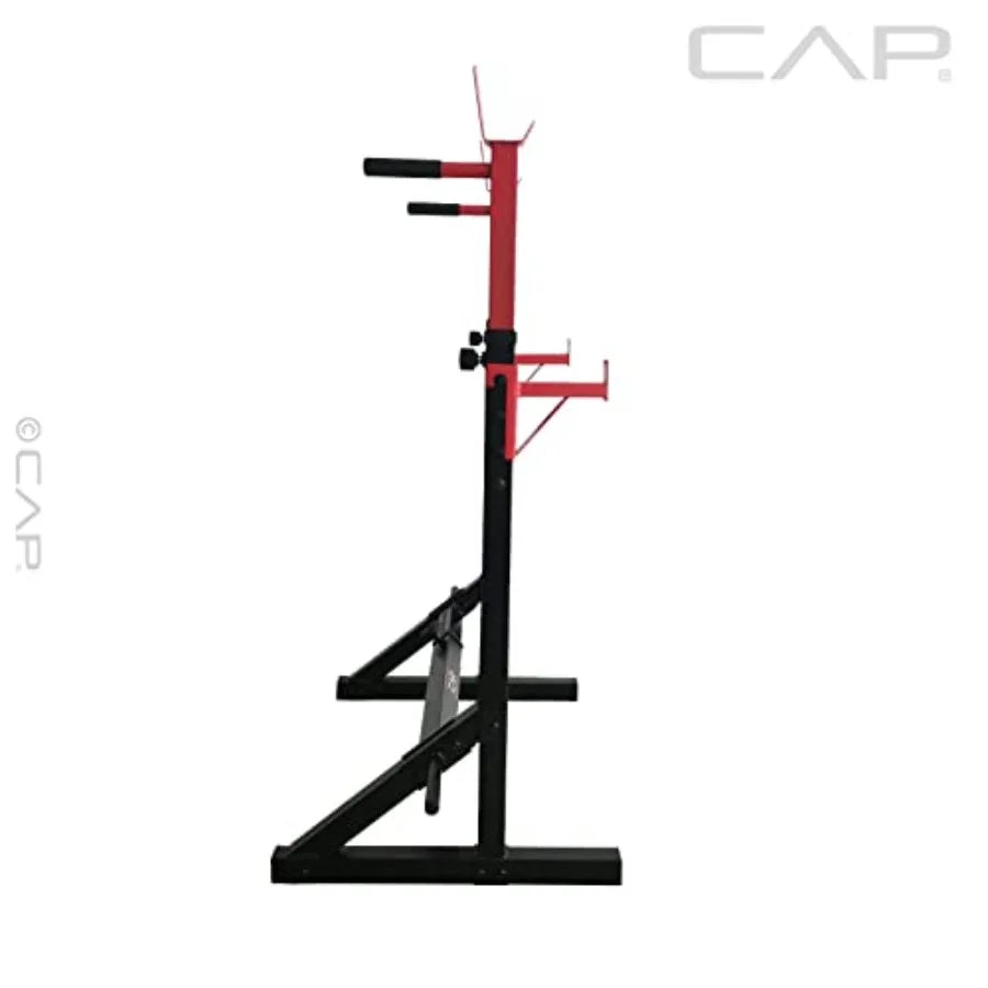Adjustable Multi-Function Squat Rack – Space-Saving Steel Home Gym Rack