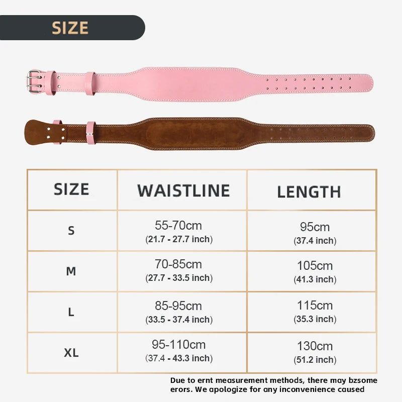 Women’s Weightlifting Belt – 10.5cm Wide Back Support for Squats, Powerlifting & Cross Training