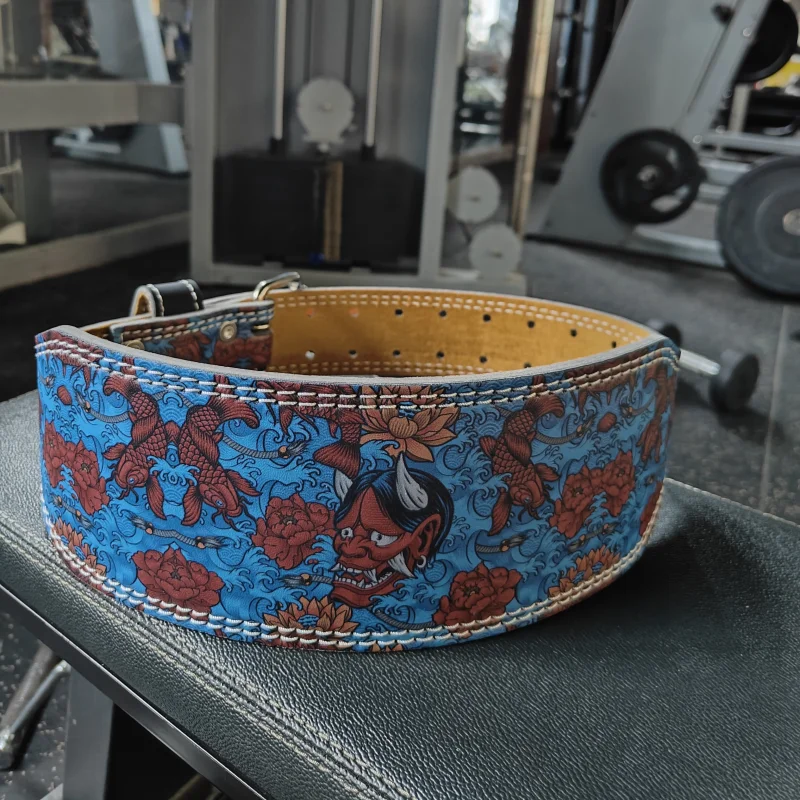 Demon Weightlifting Belt – PU Leather Waist Support for Men & Women