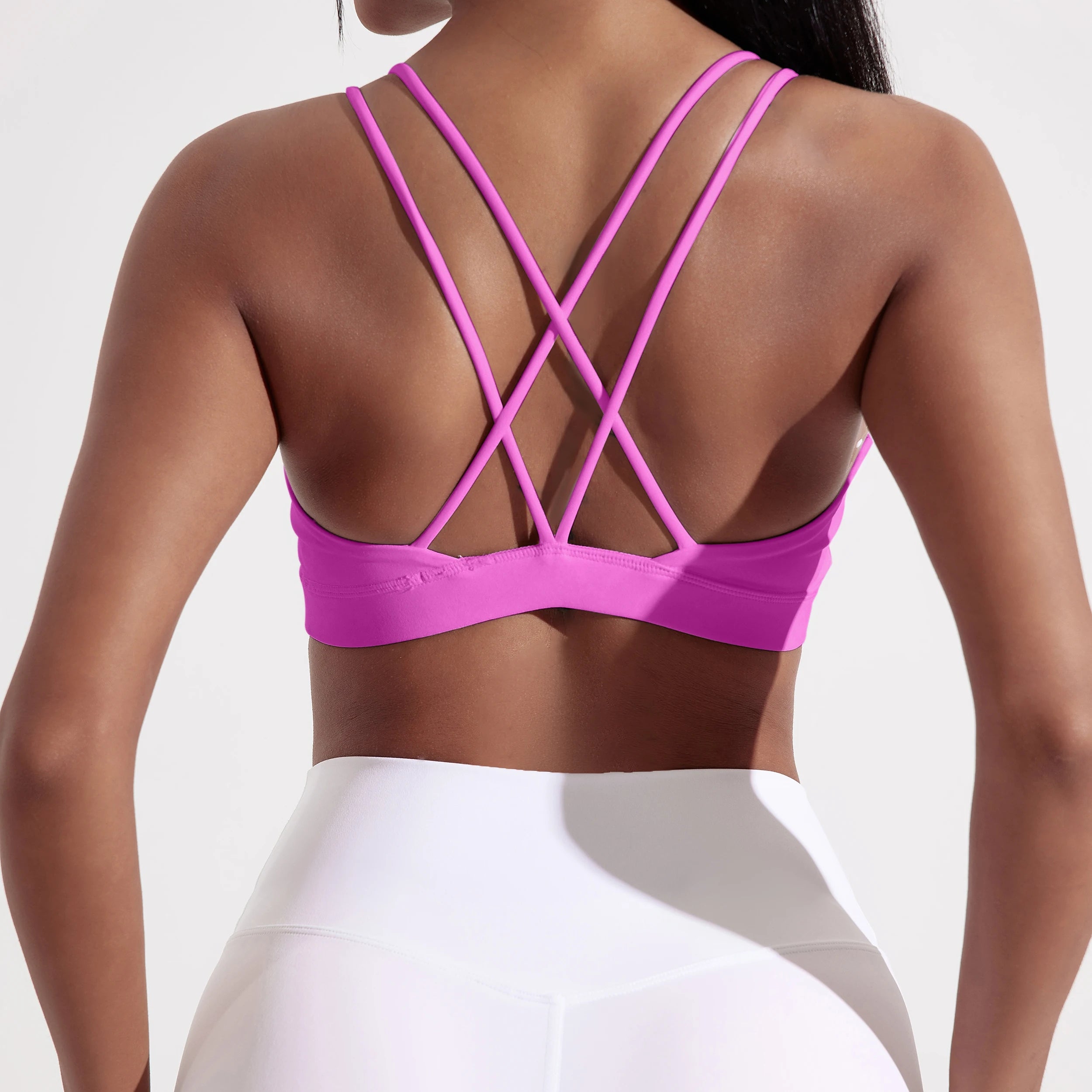 Cross-Back Sports Bra – High Support Gym & Yoga Top