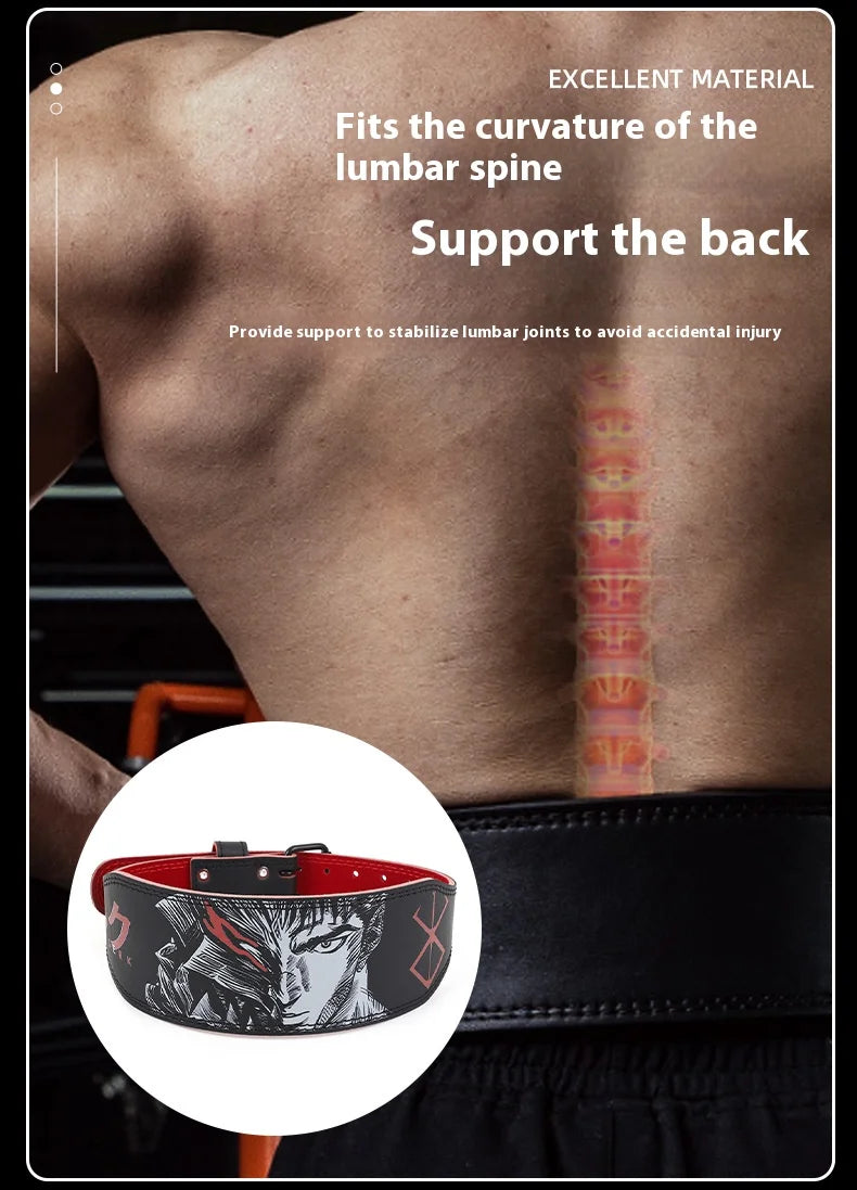 Weightlifting Belt – PU Leather Back Support for Men & Women