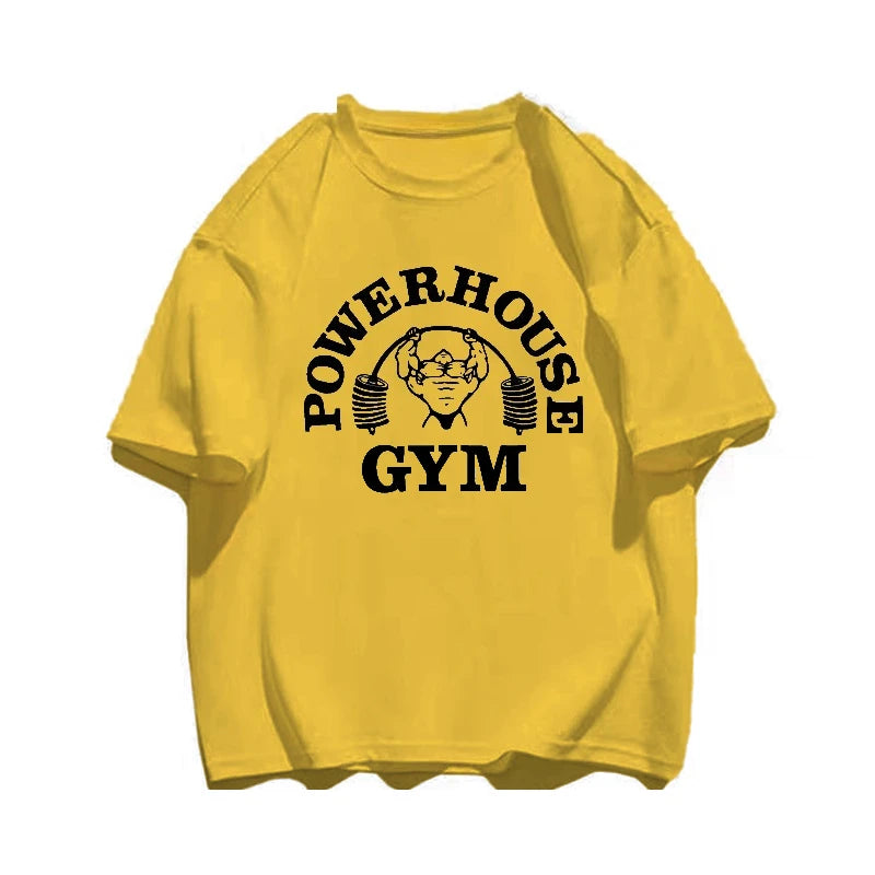 Weightlifting Print Cotton T-Shirt – Men's Gym Tee