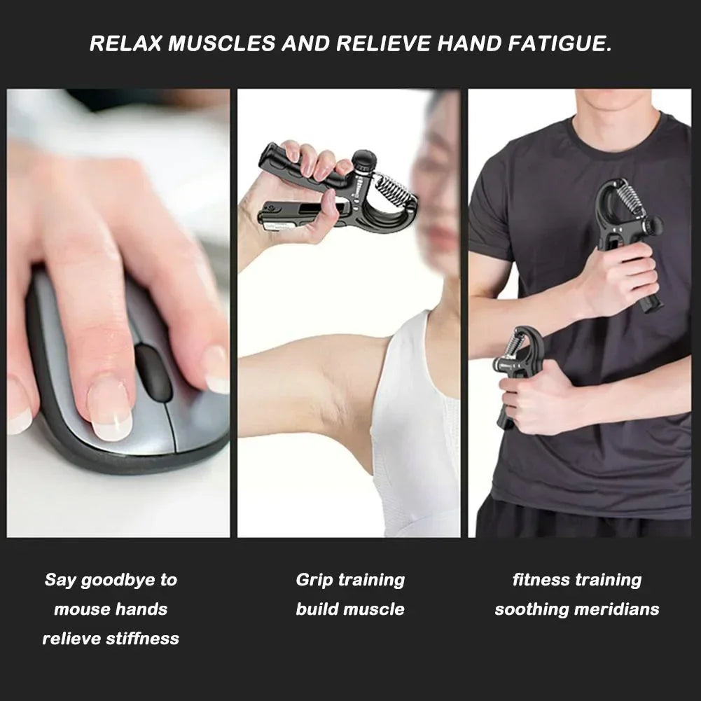 Hand Grip Strengthener Kit – Finger Exercise & Rehabilitation Training Tool