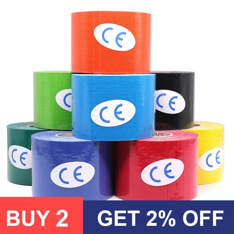 Waterproof Kinesiology Tape – Elastic Athletic Support for Sports & Recovery