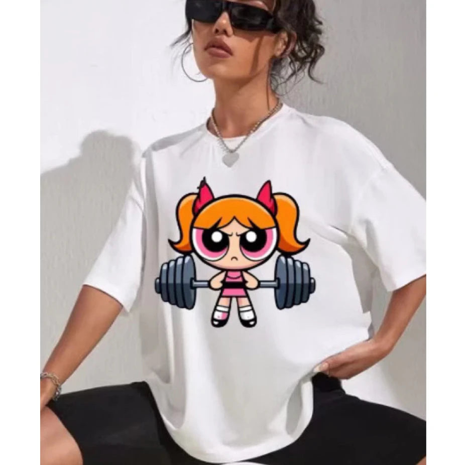 Women's Gym Fitness T-Shirt – Breathable Cotton Workout Tee