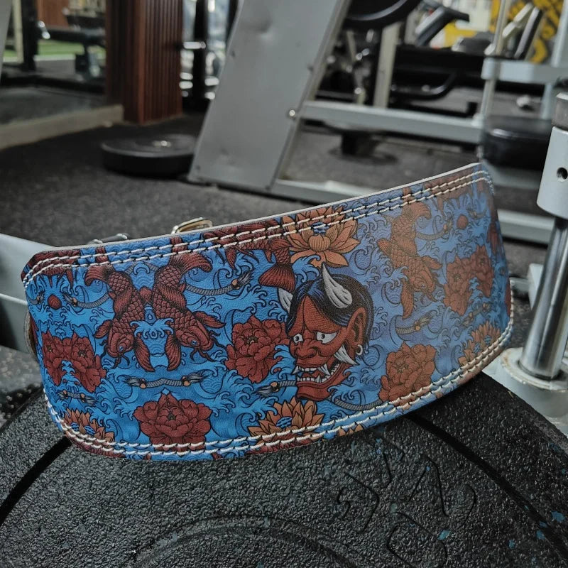 Demon Weightlifting Belt – PU Leather Waist Support for Men & Women