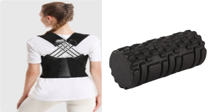 Hollow Sports Foam Roller Balance Bar Foam Roller Pilates Column