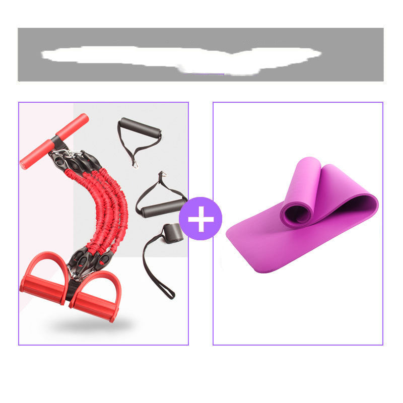 Multi-Function Latex Resistance Bands With Pedal Pull Rope For Fitness