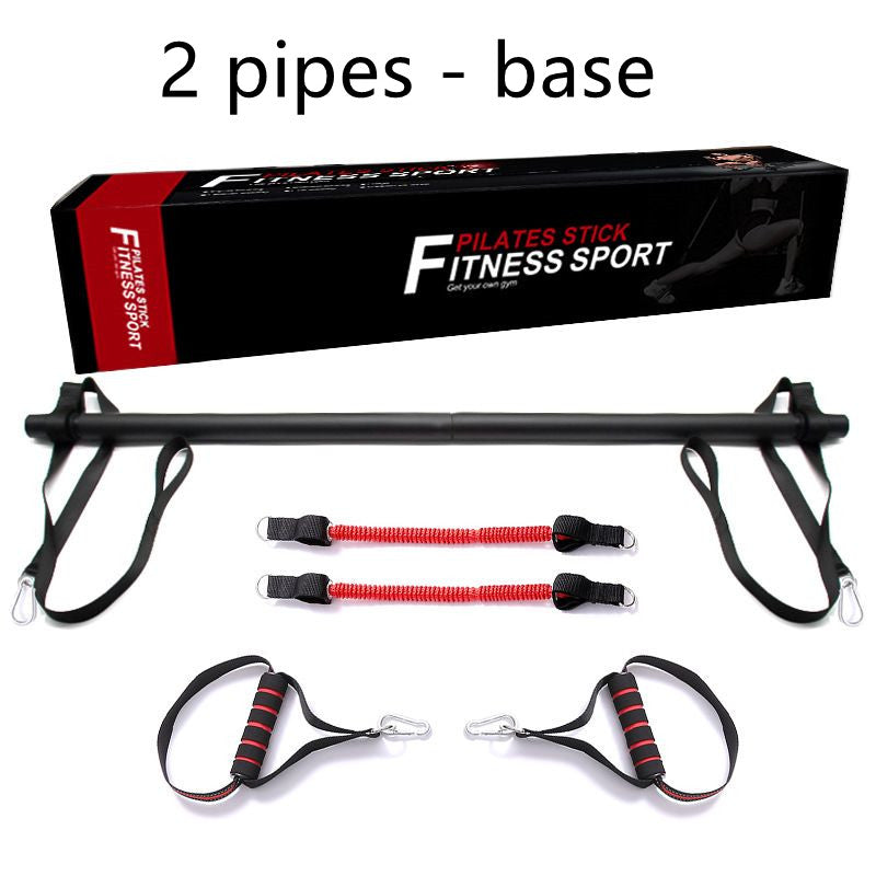 Portable Pilates Bar Kit With Resistance Bands For Home Workout