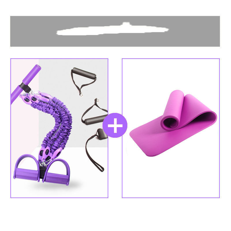 Multi-Function Latex Resistance Bands With Pedal Pull Rope For Fitness