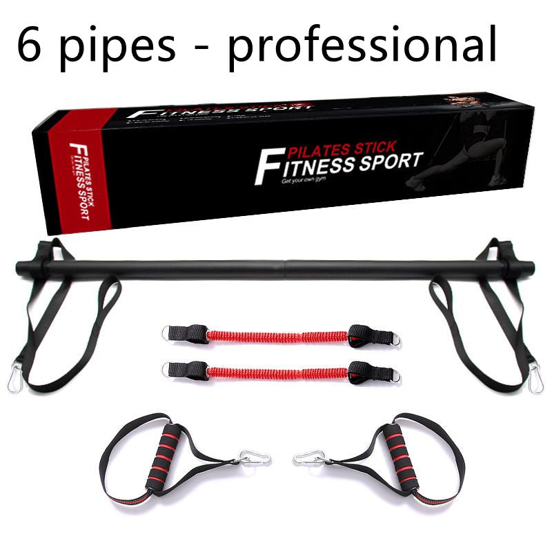 Portable Pilates Bar Kit With Resistance Bands For Home Workout